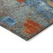 Homeroots 9' X 12' Navy Blue Orange And Ivory Abstract Washable Indoor Outdoor Area Rug 596882 - alternate 3