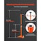 Vevor Underhoist Support Stand 3/4Ton Capacity Under Hoist Jack Stand Two Wheels US076 - alternate 4