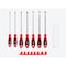 Tekton Slotted Screwdriver Set with Red Modular Organizers - 8 Inch Shanks, 7-Piece (4 -14 mm) DWS90108 - alternate 4