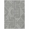 Homeroots 5' X 8' Black And Ivory Abstract Washable Indoor Outdoor Area Rug 594906 - alternate 4