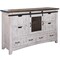 Homeroots 62" Antiqued White Solid Wood Six Drawer Triple Dresser 524533 - alternate 3