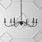 Jonathan Y Wicklow 34.75" 6-Light Bohemian Farmhouse Iron LED Chandelier, Black JYL7559B - alternate 4