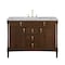 James Martin Vanities Kinnsden 48" Single Vanity, Sable Oak w/ 3 CM Carrara Marble Top D680-V48-SBK-3CAR - alternate 1