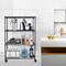 Yssoa Simple Deluxe Heavy Duty 4-Shelf Storage Shelving Unit, 36in D x 14in W x 55.91in H Steel Organizer HKSHLF36145404B - alternate 2