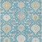 Homeroots 3' X 5' Teal Blue Gray And Ivory Damask Washable Indoor Outdoor Area Rug 599454 - alternate 3