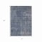 Homeroots 3' X 5' Blue And Gray Medallion Washable Indoor Outdoor Area Rug 616424 - alternate 3