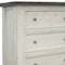 Homeroots 39" Gray and Ivory Solid Wood Four Drawer Chest 524569 - alternate 3