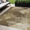 Homeroots 5' X 8' Brown And Beige Geometric Washable Indoor Outdoor Area Rug 602828 - alternate 1