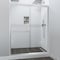 Fab Glass And Mirror Sorrento Lux 44-48in. W x 62-3/8in. H Double Sliding Semi Frameless Shower Door with 5/16in. SHSOL48X62CH - alternate 1