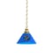 Holland Bar Stool Co St Louis Blues Pendant Light, Brass Fixture BL1BRSTLBlu - alternate 1