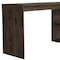 Homeroots 60" Dark Brown Wood L Shape Writing Desk 535154 - alternate 2