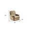 Homeroots 35" Beige Microfiber Recliner 374160 - alternate 2