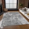 Homeroots 9' X 12' Gray And Charcoal Geometric Washable Indoor Outdoor Area Rug 594555 - alternate 5