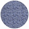 Homeroots 8' Navy Blue Denim Blue And Ivory Round Floral Washable Indoor Outdoor Area Rug 581908 - alternate 4