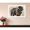 Homeroots The Boss Bison Only White Framed Print Wall Art 529700 - alternate 3