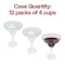 Smarty Had A Party 14 oz. Clear Spiral Margarita Plastic Goblets, 48PK 1714-CASE - alternate 5
