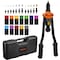 Av Steel 14-Inch Rivet Gun, 12 Interchangeable Mandrels & 200Pcs Nuts with Carry Case AV-300016 - alternate 1