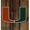 Coverking UNIVERSAL ULTISUEDE SEAT COVER DESIGNER 1PC, UNIVERSITY OF MIAMI DISTRESSED WOOD, ELA119 USCSELA119 - alternate 2