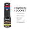 Klein Tools Quad-8 Deep-Well Heavy-Duty Impact Flip Sockets, SAE, 3-Piece 652QS - alternate 3