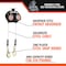 Malta Dynamics EdgeHog Self-Retracting Lifeline, 6 ft. Length, 2 Leg(s), 310 lb Weight Capacity LE3261D - alternate 5
