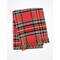 Homeroots 55" X 70" Red Black And White Plaid Cotton Blend Plaid Throw Blanket with Fringe 702224 - alternate 1