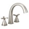 Delta Stryke Three Hole Roman Tub Trim, 12.25 in, Lumicoat Stainless T27776-SS-PR - alternate 2