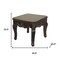 Homeroots 23" Espresso Wood Square End Table 716231 - alternate 2
