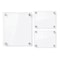 Azar Displays Gallery Wall Set: (2) 8x10 and (1) 16x20 Sign Holders with 1 in SILVER Caps and Standoffs 105720-SLV - alternate 1