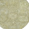 Homeroots 8' Sage And Green Round Damask Washable Indoor Outdoor Area Rug 603751 - alternate 4