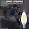 Luxrite 8W LED Candelabra Bulb, 75W Equivalent, E12 Base, 1000 Lumens, 5000K Bright White, 12PK LR21714 - alternate 7