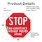 Signmission Stop No Admittance Without Proper A, 18 Inch X 18 Inch, Vinyl Decal OC-D-18-180 - alternate 2