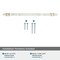 Amerock Carrione 10-1/16 inch 256mm Center-to-Center Marble White/Champagne Bronze Cabinet Pull BP36664MWCZ - alternate 3
