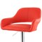 Elama 2 Piece Adjustable Faux Leather Bar Stool in Red with Chrome Base ELM-705A-RED - alternate 3