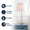 Jonathan Y Zoe 29.5" 2-Light Crystal LED Table Lamp, Clear/Brass Gold JYL2018A - alternate 5