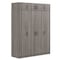 Homeroots Two Piece Gray Solid and Manufactured Wood Bedroom Set 662340 - alternate 1