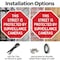 Signmission This Street Is Protected by Surveil, 6 inch X 6 inch, Plastic Sign, 2PK OC-P-2PACK-6-331 - alternate 6