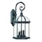 Homeroots Three Light Matte Black Eastern Lantern Wall Light 398391 - alternate 2