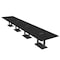 Skutchi Designs Rectangle Conference Table With Power Unit, 48 in W, 240 in L, Black HAR-REC-48X240-DOU.BK-U999ST19-EBLK - alternate 1