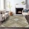 Homeroots 3' X 5' Beige Gray And Ivory Tribal Washable Indoor Outdoor Area Rug 598088 - alternate 4