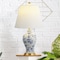 Jonathan Y Grace 24" French Country Cottage Ceramic/Iron Floral Urn LED Table Lamp, Blue/White JYL3009B - alternate 7