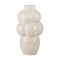 Homeroots 14" Cream Ceramic Modern Abstract Bubbles Table Vase 608373 - alternate 1