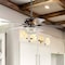 Jonathan Y Joanna 52" 3-Light Bronze Crystal LED Ceiling Fan With Remote, Oil Rubbed Bronze JYL9702A - alternate 4