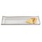 Homeroots 18 Mouth Blown Rectangular Edge Silver Serving Platter Or Tray 375749 - alternate 3