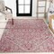 Jonathan Y Estrella Bohemian Medallion Textured Weave Light Gray/Fuchsia 3 ft. x 5 ft. Indoor/Outdoor Area Rug SMB105F-3 - alternate 3