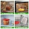 Nutrichef 2 and 4 Cups Glass Measuring Cup Set with Lids (17 & 34 oz) NCGL3MESLID10 - alternate 3
