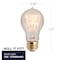 Bulbrite Incandescent A19 40 Watt Nostalgic Edison Quad Loop-style Light Bulb, Amber Glass, 4PK 861385 - alternate 2