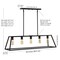 Jonathan Y Floyd 38" 5-Light Adjustable Iron Farmhouse Vintage LED Dimmable Pendant, Oil Rubbed Bronze JYL7521A - alternate 5
