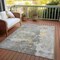 Homeroots 8' X 10' Gray Abstract Washable Indoor Outdoor Area Rug 607803 - alternate 4