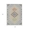 Homeroots 5' X 8' Pewter Copper And Silver Geometric Washable Indoor Outdoor Area Rug 631922 - alternate 4