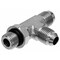 Gates Male O-Ring Boss to Male JIC 37 Flare to Male JIC 37 Flare - Tee SAE to SAE G60352-1212 - alternate 2